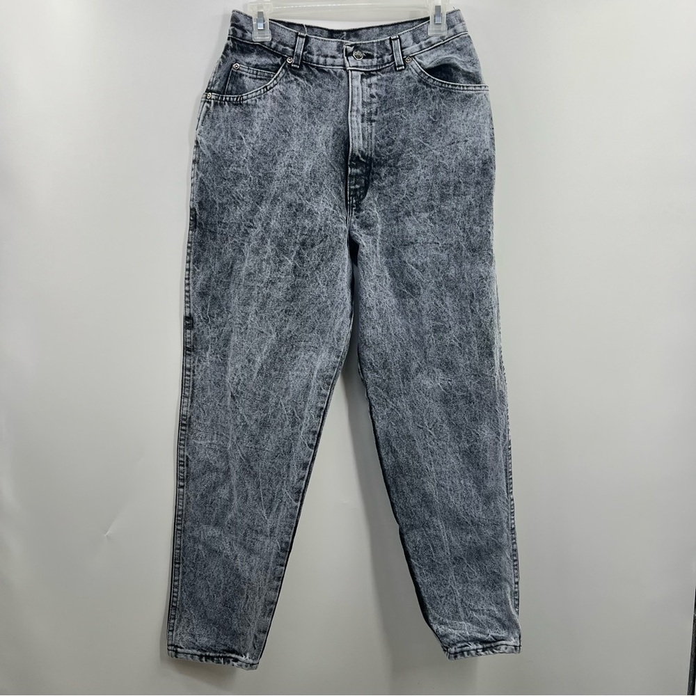 Vintage 80s Ms Chic H.I.S. Acid Wash Mom Jeans 14 NOS USA High Rise
